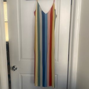 REFORMATION Jaxon Rainbow Midi Dress